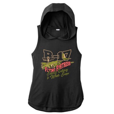 B 17 Flying Fortress Ladies PosiCharge Tri-Blend Wicking Draft Hoodie Tank