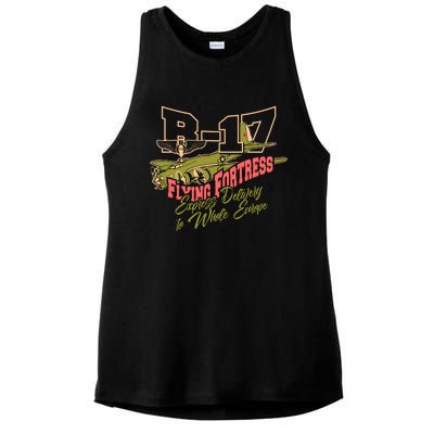 B 17 Flying Fortress Ladies PosiCharge Tri-Blend Wicking Tank