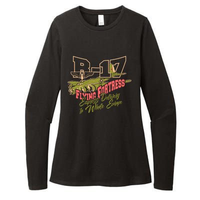 B 17 Flying Fortress Womens CVC Long Sleeve Shirt