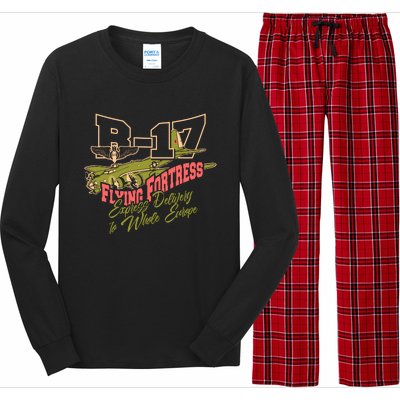 B 17 Flying Fortress Long Sleeve Pajama Set