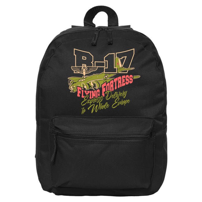 B 17 Flying Fortress 16 in Basic Backpack
