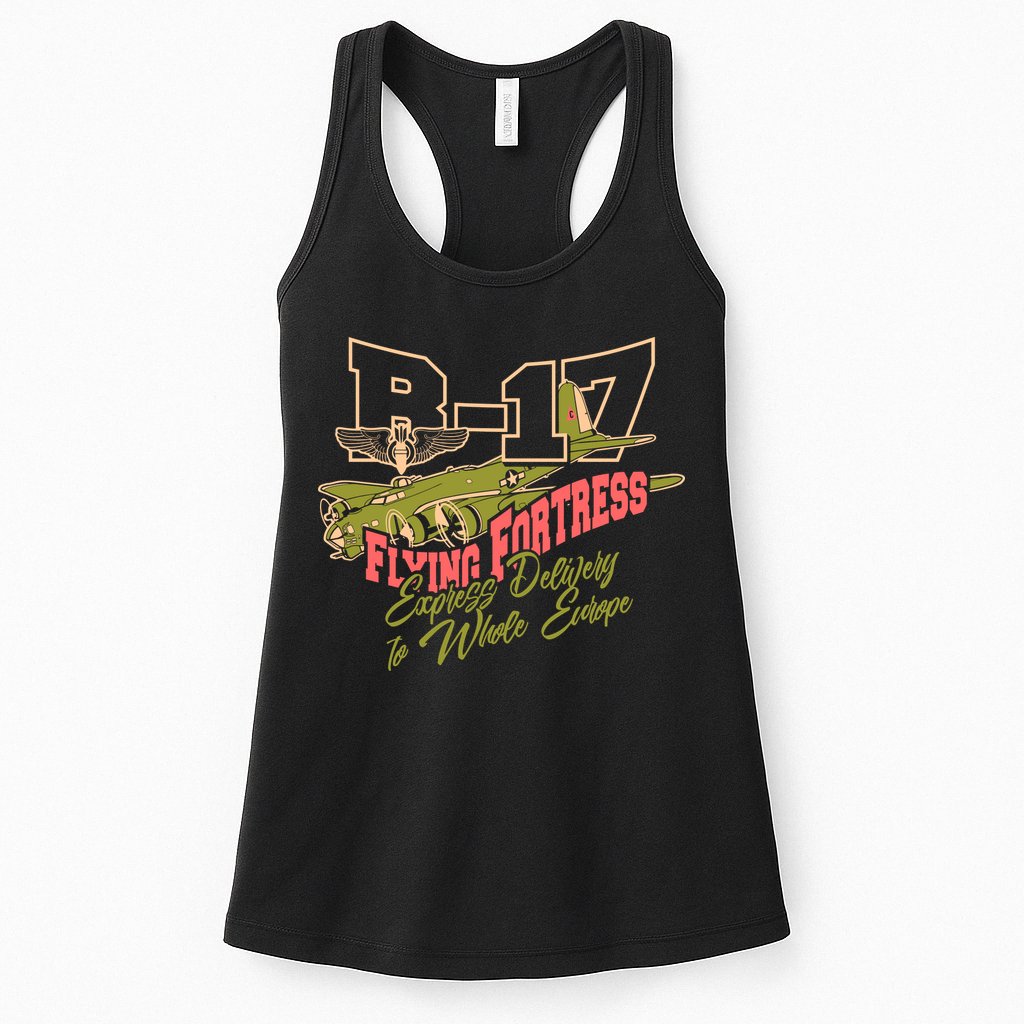 B 17 Flying Fortress Womens Tank Top