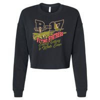 B 17 Flying Fortress Cropped Pullover Crew