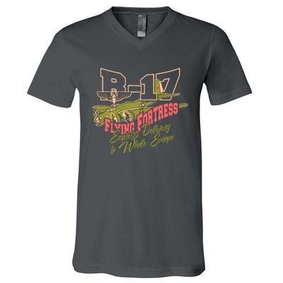 B 17 Flying Fortress V-Neck T-Shirt