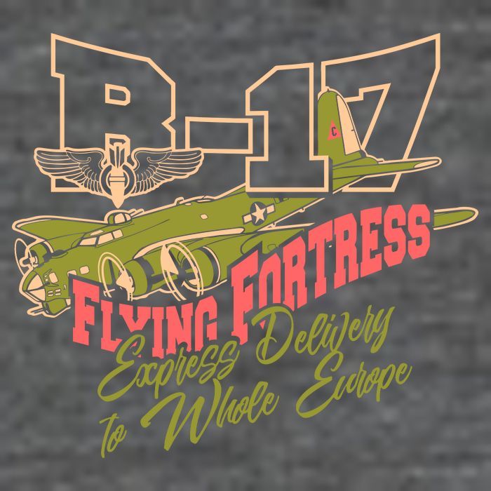 B 17 Flying Fortress Button