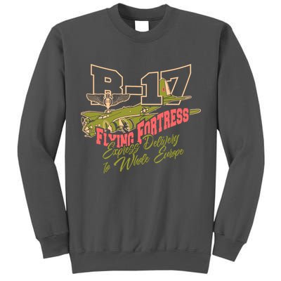 B 17 Flying Fortress Tall Sweatshirt