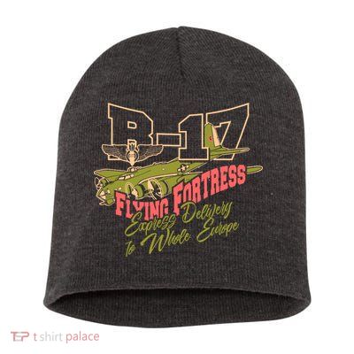 B 17 Flying Fortress Short Acrylic Beanie