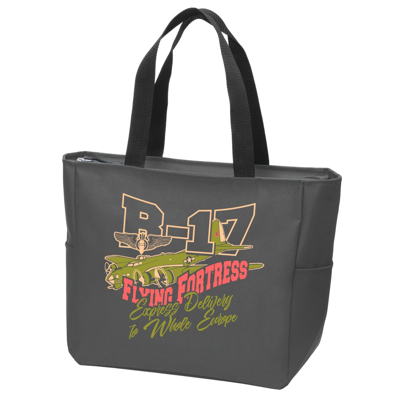 B 17 Flying Fortress Zip Tote Bag
