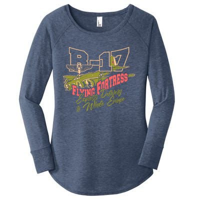 B 17 Flying Fortress Women's Perfect Tri Tunic Long Sleeve Shirt