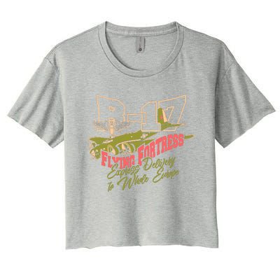 B 17 Flying Fortress Women's Crop Top Tee