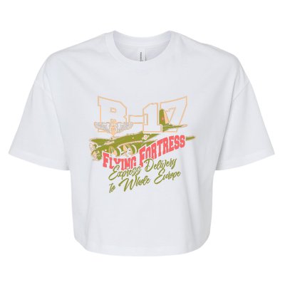 B 17 Flying Fortress Bella+Canvas Jersey Crop Tee