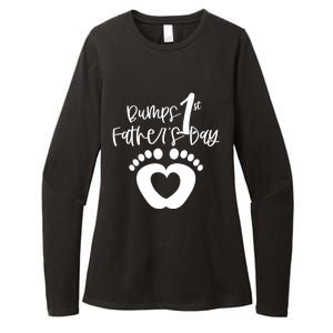 Bumps 1st Father's Day Womens CVC Long Sleeve Shirt