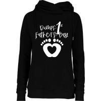 Bumps 1st Father's Day Womens Funnel Neck Pullover Hood