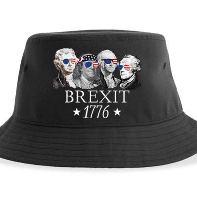 Brexit 1776 Founding Fathers American Independence USA Sustainable Bucket Hat