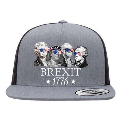 Brexit 1776 Founding Fathers American Independence USA Flat Bill Trucker Hat