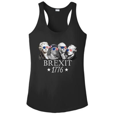 Brexit 1776 Founding Fathers American Independence USA Ladies PosiCharge Competitor Racerback Tank