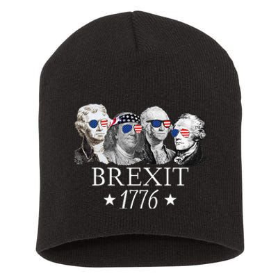 Brexit 1776 Founding Fathers American Independence USA Short Acrylic Beanie