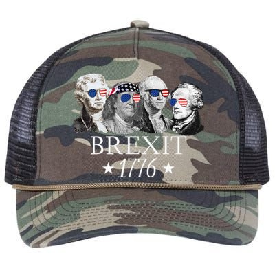 Brexit 1776 Founding Fathers American Independence USA Retro Rope Trucker Hat Cap