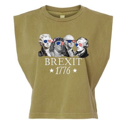 Brexit 1776 Founding Fathers American Independence USA Garment-Dyed Women's Muscle Tee