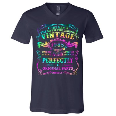 Birthday 1985 Gift Vintage 37 Birthday V-Neck T-Shirt