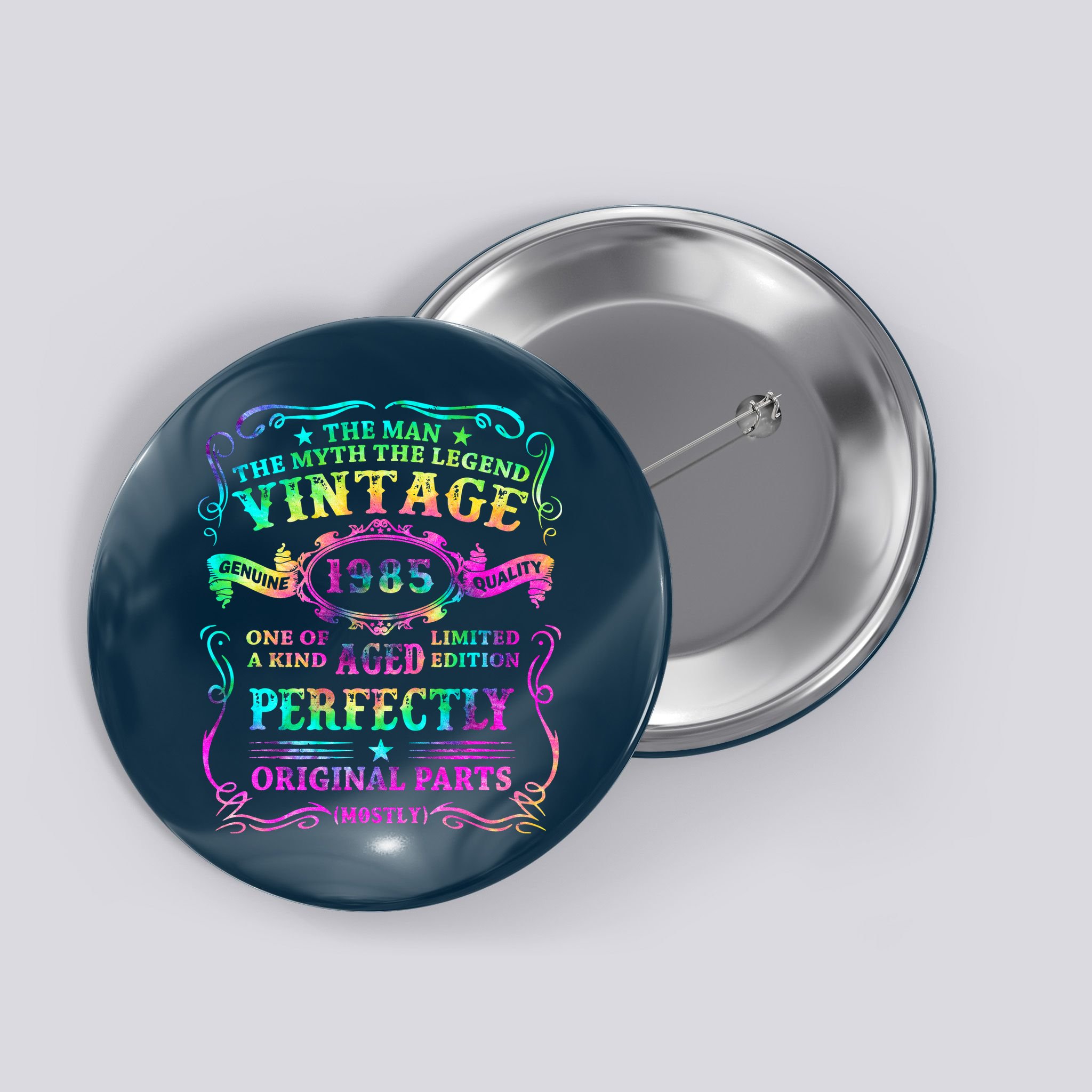 Birthday 1985 Gift Vintage 37 Birthday Button