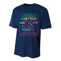 Birthday 1985 Gift Vintage 37 Birthday Performance Sprint T-Shirt