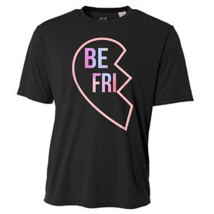 Bff 1 Heart In 2 Best Friends Matching 1st Part Cooling Performance Crew T-Shirt