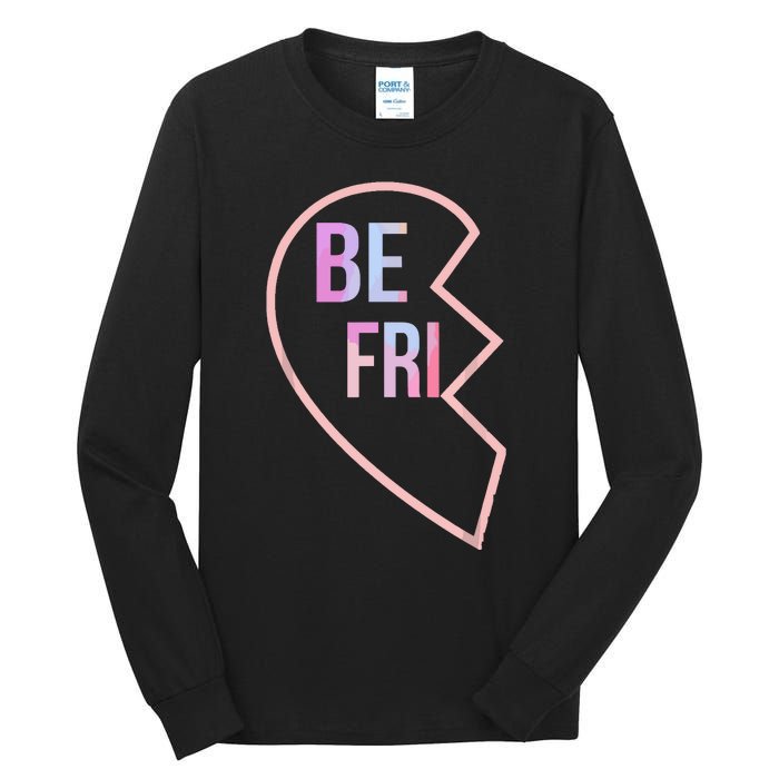 Bff 1 Heart In 2 Best Friends Matching 1st Part Tall Long Sleeve T-Shirt