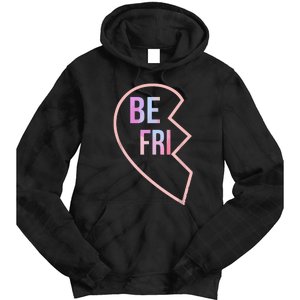 Bff 1 Heart In 2 Best Friends Matching 1st Part Tie Dye Hoodie