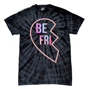 Bff 1 Heart In 2 Best Friends Matching 1st Part Tie-Dye T-Shirt