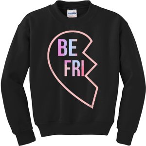 Bff 1 Heart In 2 Best Friends Matching 1st Part Kids Sweatshirt