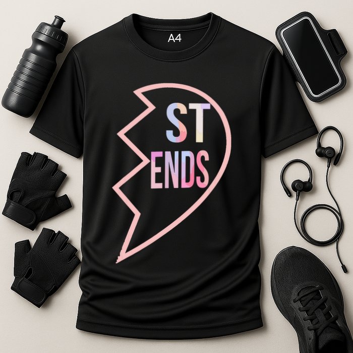 Bff 1 Heart In 2 Best Friends Matching 2nd Part Performance Shirt