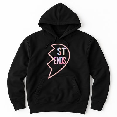 Bff 1 Heart In 2 Best Friends Matching 2nd Part Hoodie