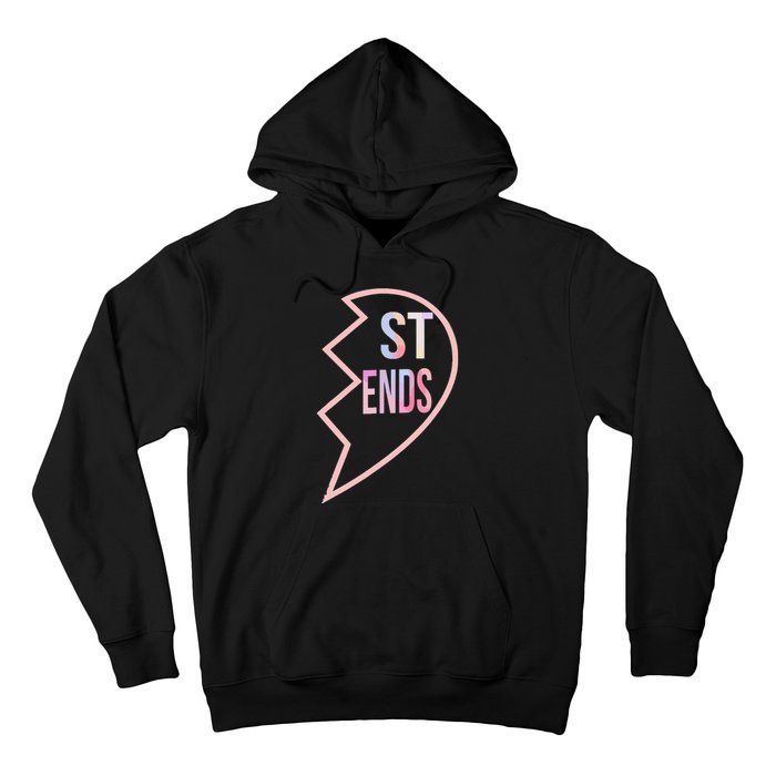 Bff 1 Heart In 2 Best Friends Matching 2nd Part Hoodie