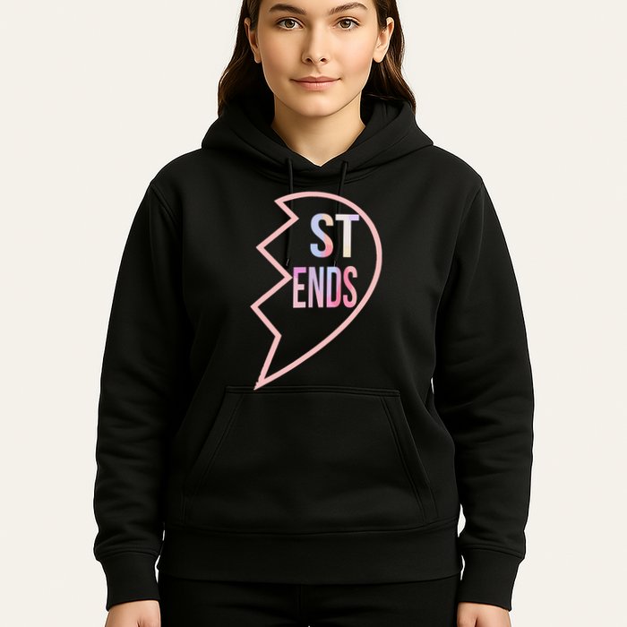 Bff 1 Heart In 2 Best Friends Matching 2nd Part Hoodie
