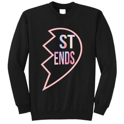 Bff 1 Heart In 2 Best Friends Matching 2nd Part Sweatshirt