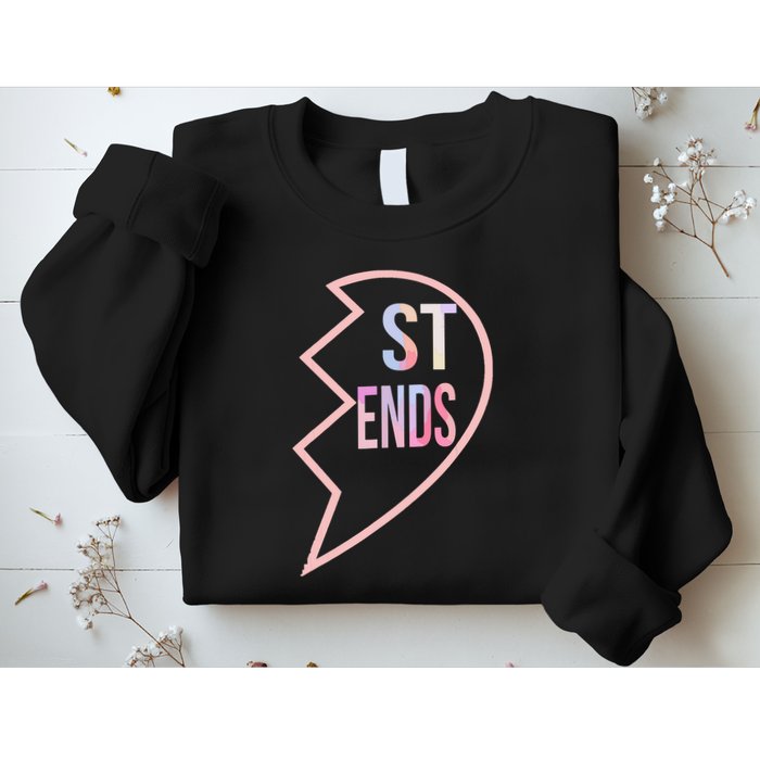 Bff 1 Heart In 2 Best Friends Matching 2nd Part Sweatshirt
