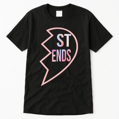 Bff 1 Heart In 2 Best Friends Matching 2nd Part Tall T-Shirt