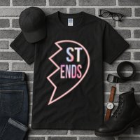 Bff 1 Heart In 2 Best Friends Matching 2nd Part Tall T-Shirt