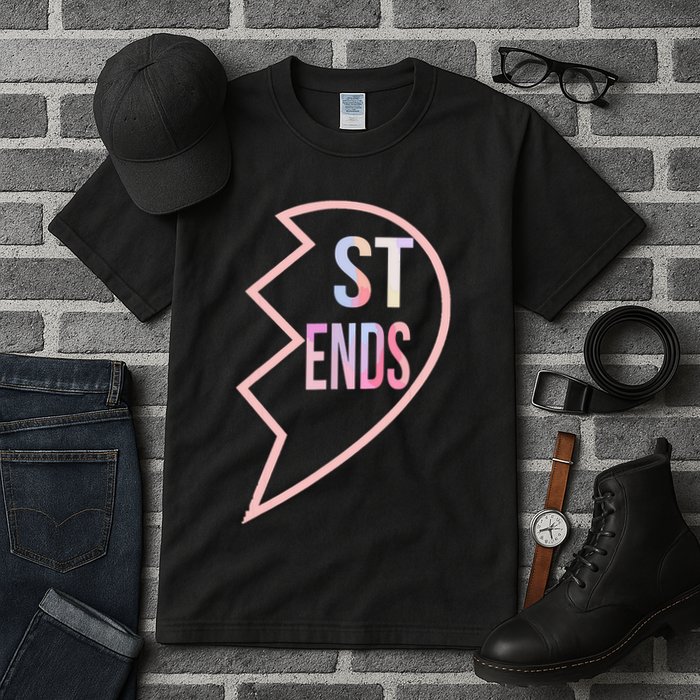 Bff 1 Heart In 2 Best Friends Matching 2nd Part Tall T-Shirt