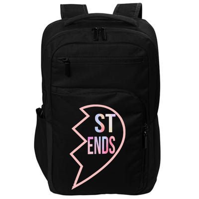 Bff 1 Heart In 2 Best Friends Matching 2nd Part Impact Tech Backpack