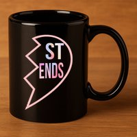 Bff 1 Heart In 2 Best Friends Matching 2nd Part 11oz C Handle Ceramic Mug