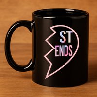 Bff 1 Heart In 2 Best Friends Matching 2nd Part 11oz C Handle Ceramic Mug
