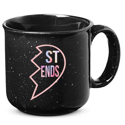 Bff 1 Heart In 2 Best Friends Matching 2nd Part 15oz Campfire Ceramic Mug