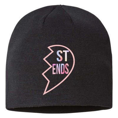 Bff 1 Heart In 2 Best Friends Matching 2nd Part Sustainable Beanie