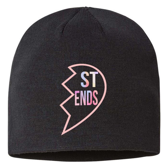 Bff 1 Heart In 2 Best Friends Matching 2nd Part Sustainable Beanie