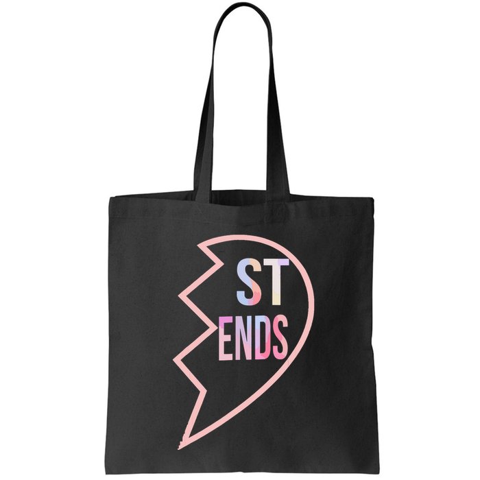 Bff 1 Heart In 2 Best Friends Matching 2nd Part Bag