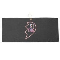 Bff 1 Heart In 2 Best Friends Matching 2nd Part Large Microfiber Waffle Golf Towel