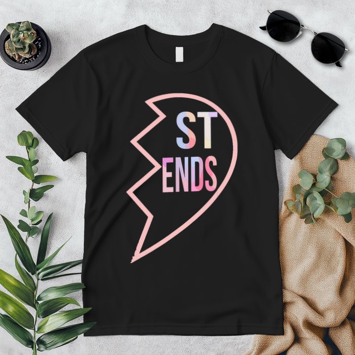 Bff 1 Heart In 2 Best Friends Matching 2nd Part Premium T-Shirt