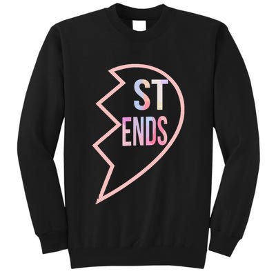 Bff 1 Heart In 2 Best Friends Matching 2nd Part Tall Sweatshirt
